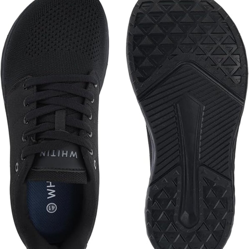 WHITIN (43)  Men's Wide Toe Box Walking Shoes + Zero Drop w/Non-Slip Rubber NWT